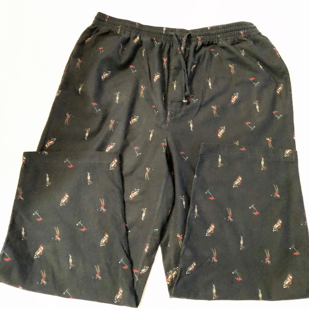 Pajama pants mens new flannel size XL golf Nautica